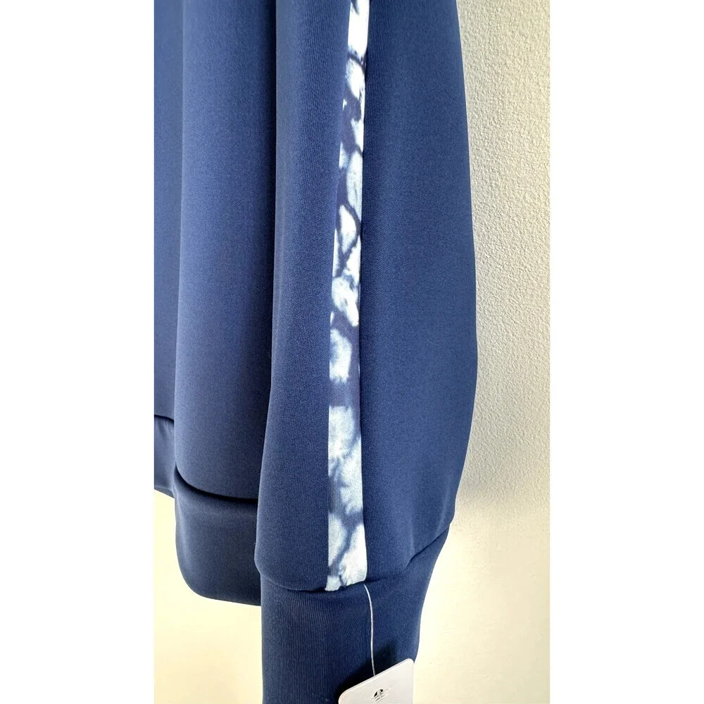 Nicole Miller Sport Women's Striped Activewear Crewneck Sweatshirt Size XL $68 - Picture 5 of 10